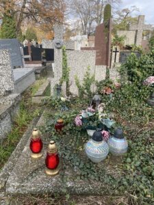Grób brata dziadka Romana, Wincentego Kierzkowskiego i jego żony Weroniki z domu Rekwirowicz. Cmentarz Służewski w Warszawie