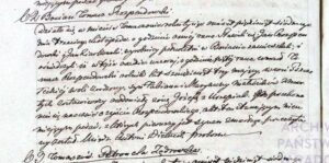 Akt zgonu Tomasza Rozpędowskiego syna Fabiana nr 62 z 3 listopada 1857 roku. Tomaszów Mazowiecki